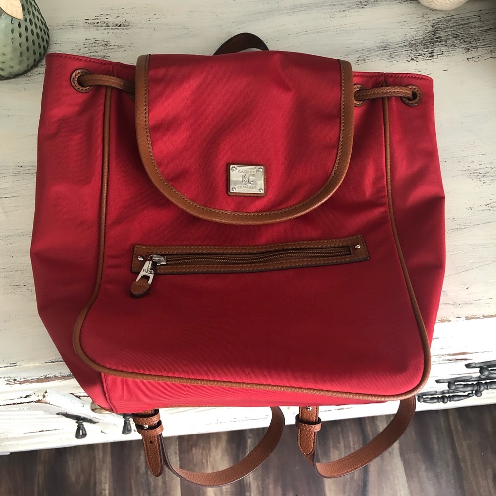 Ralph Lauren book bag.